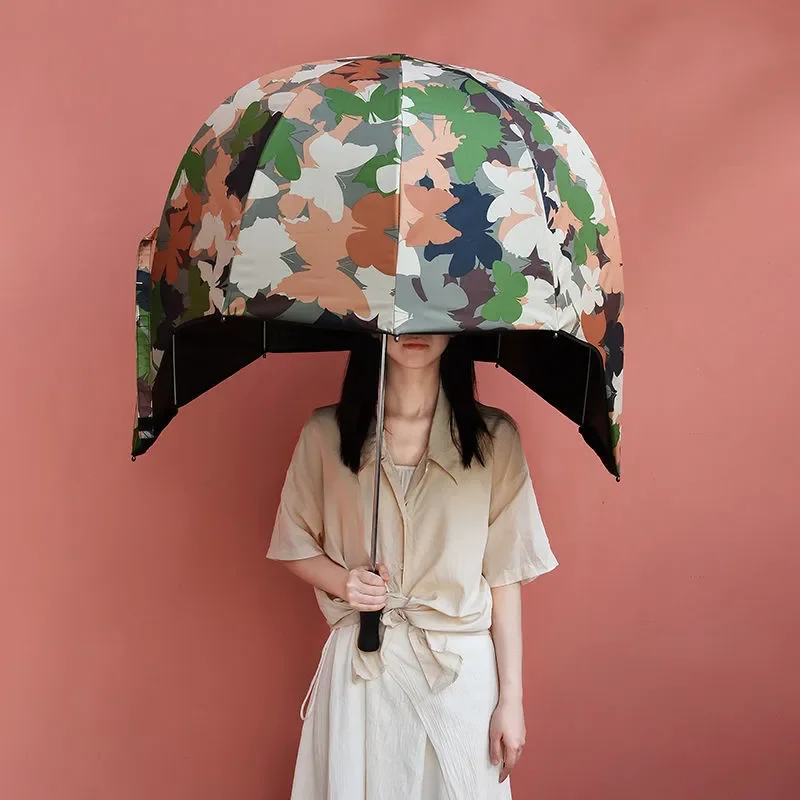 Helmet Hat Umbrella Cover Female Adult Oversized Sunscreen Anti-ultraviolet Sunshade Long Handle Umbrella Decorative Umbrella
Helmet Hat Umbrella Cover Female Adult Oversized Sunscreen Anti-ultraviolet Sunshade Long Handle Umbrella Decorative Umbrella