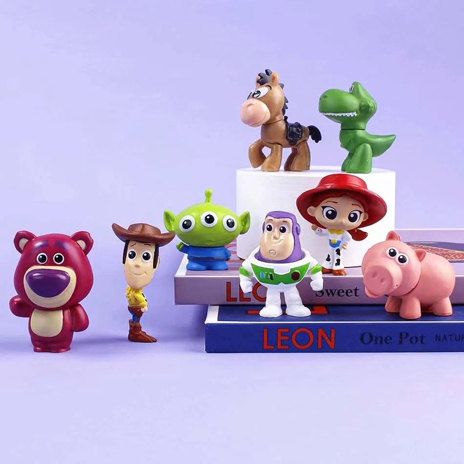 Cute Movie Toy Story 4 Woody Buzz Lightyear PVC Action Figure Keychain Figure Jessie Woody Alien Key Ring Toys for Children Gif
Cute Movie Toy Story 4 Woody Buzz Lightyear PVC Action Figure Keychain Figure Jessie Woody Alien Key Ring Toys for Children Gif