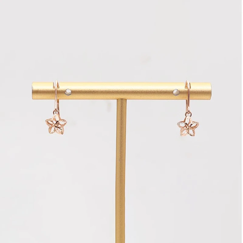 585 Purple Gold Five Pointed Star Flower Earrings for Women Plated 14K Rose Gold Star Hollow Earings Fashion Fine Jewelry
585 Purple Gold Five Pointed Star Flower Earrings for Women Plated 14K Rose Gold Star Hollow Earings Fashion Fine Jewelry