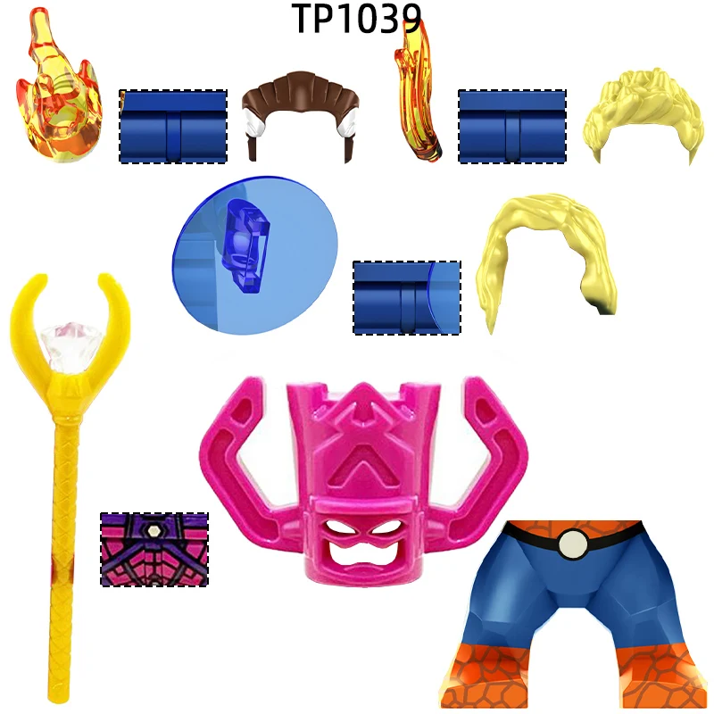 TP1039 Щит Палочка Фигурки Оружие Брюки Запчасти для волос Модель Блоки MOC Набор кирпичей Подарки Игрушки
TP1039 Щит Палочка Фигурки Оружие Брюки Запчасти для волос Модель Блоки MOC Набор кирпичей Подарки Игрушки