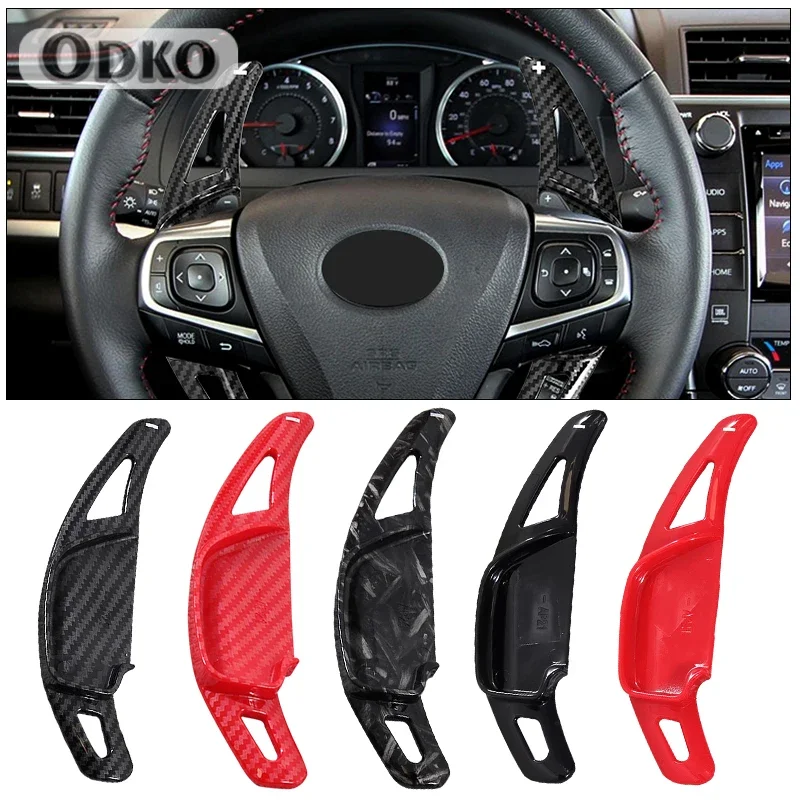Carbon Fiber Car Steering Wheel Paddle Shift Extension For Toyota Rav4 Camry Corolla Reiz Ralink Zelas Lavin Interior Accessory
Carbon Fiber Car Steering Wheel Paddle Shift Extension For Toyota Rav4 Camry Corolla Reiz Ralink Zelas Lavin Interior Accessory