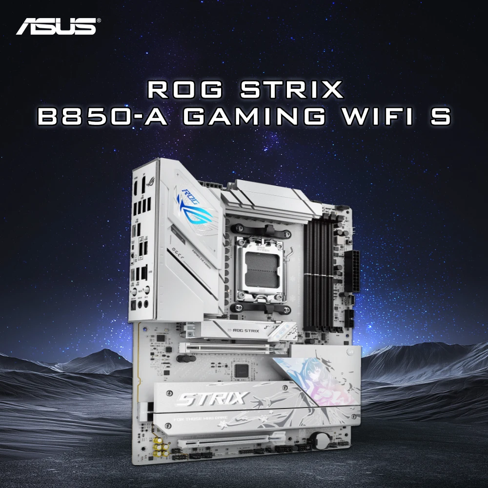 ASUS ROG STRIX B850-A GAMING WIFI S 256GB Compatible with 9000/8000/7000 series Support PCIe 5.0 Adopting the AM5 architecture
ASUS ROG STRIX B850-A GAMING WIFI S 256GB Compatible with 9000/8000/7000 series Support PCIe 5.0 Adopting the AM5 architecture
