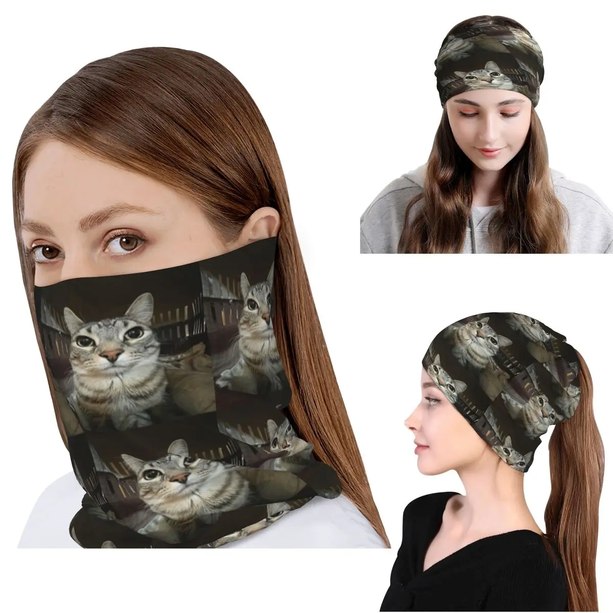 Cat Looking Directly At You Bandana Neck Cover Face Scarf Multi-use Headband Beanies Hat for Men Women Adult Breathable
Cat Looking Directly At You Bandana Neck Cover Face Scarf Multi-use Headband Beanies Hat for Men Women Adult Breathable