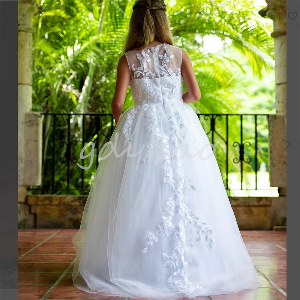 Flower Girl Dresses Birthday Wedding Formal Lace Sleeveless Ball Gown O-neck Beading First Communion Dresses For Girls
Flower Girl Dresses Birthday Wedding Formal Lace Sleeveless Ball Gown O-neck Beading First Communion Dresses For Girls