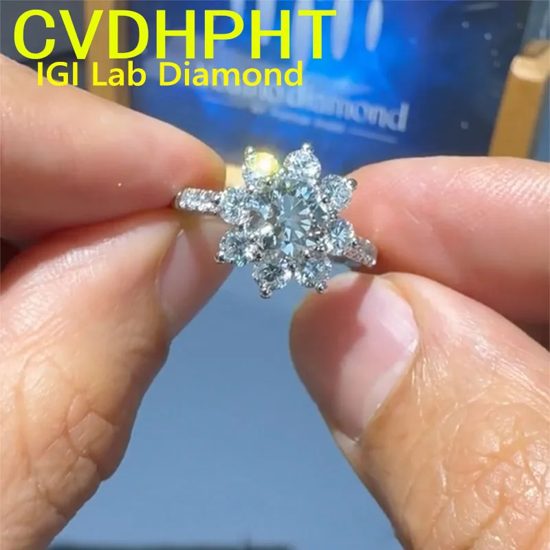 Very Luxurious Soild 14K White Gold RingIGI Lab Growing Diamond Ring Round D Color 1 2 3 4 5 Ct wedding ring Factory sell
Very Luxurious Soild 14K White Gold RingIGI Lab Growing Diamond Ring Round D Color 1 2 3 4 5 Ct wedding ring Factory sell 
