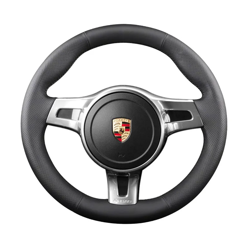 Hand-stitched renovation Non-slip black leather steering wheel cover For Porsche 911 2012-2018 718 2013-1019 Cayenne 2011-2017
Hand-stitched renovation Non-slip black leather steering wheel cover For Porsche 911 2012-2018 718 2013-1019 Cayenne 2011-2017