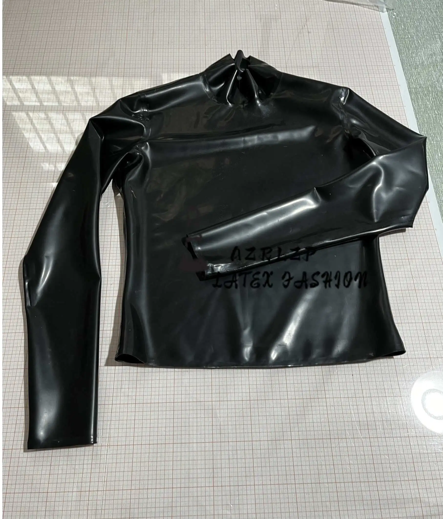 Latex Tops for Women Rubber Turtleneck Long Sleeve Solid Casual Tee Top
Latex Tops for Women Rubber Turtleneck Long Sleeve Solid Casual Tee Top