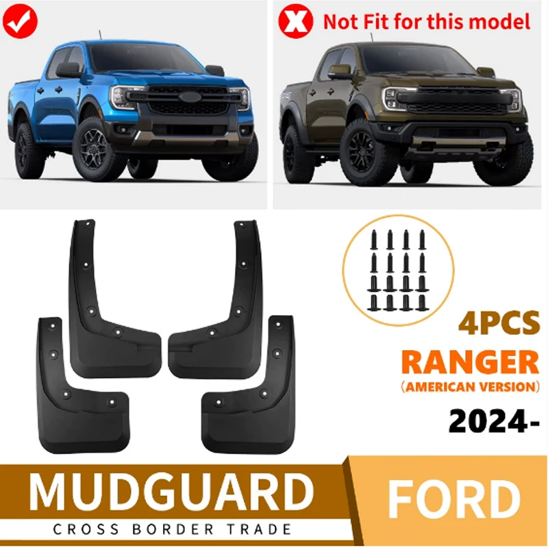 Автомобильное крыло, брызговик для американской версии, Ford Ranger 2024, аксессуары, передние и задние шины, водонепроницаемые, устойчивые к осаду аксессуары
Автомобильное крыло, брызговик для американской версии, Ford Ranger 2024, аксессуары, передние и задние шины, водонепроницаемые, устойчивые к осаду аксессуары