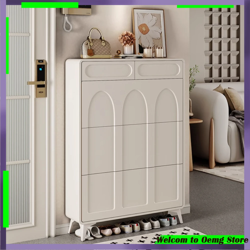 Luxury Nordic White Shoe Rack Narrow Corridor Elegant Home Furniture Stylish Entrance Drawer Organizer For Modern Offices
Luxury Nordic White Shoe Rack Narrow Corridor Elegant Home Furniture Stylish Entrance Drawer Organizer For Modern Offices