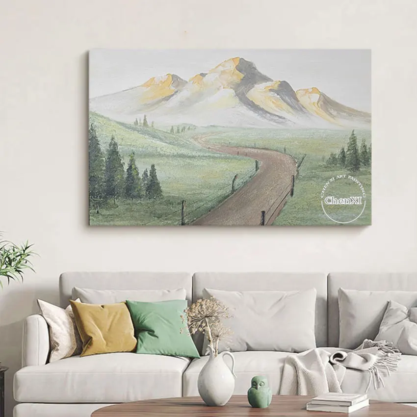 Gold Mountain Landscape Hand Painted Outdoor Scenery Canvas Oil Painting Unframed Wall Poster Art Pieces Large Size For Home
Gold Mountain Landscape Hand Painted Outdoor Scenery Canvas Oil Painting Unframed Wall Poster Art Pieces Large Size For Home