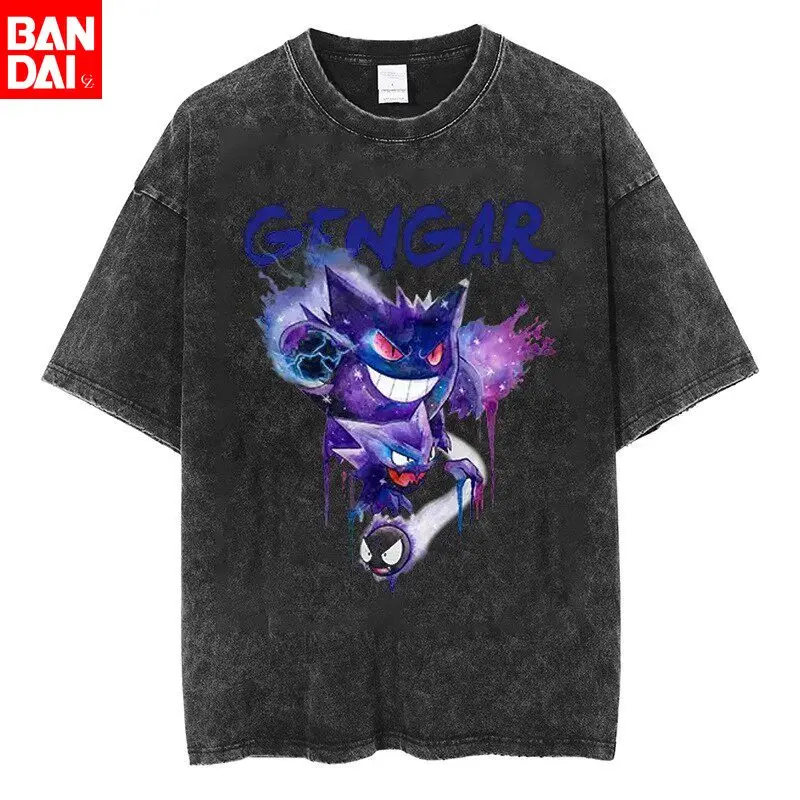 Футболка унисекс Pokemon Gengar (Покемон Генгар) с принтом призрака, винтажная, с эффектом потертости, оверсайз, уличный стиль, лето 2026, повседневная, хлопковая
Футболка унисекс Pokemon Gengar (Покемон Генгар) с принтом призрака, винтажная, с эффектом потертости, оверсайз, уличный стиль, лето 2026, повседневная, хлопковая