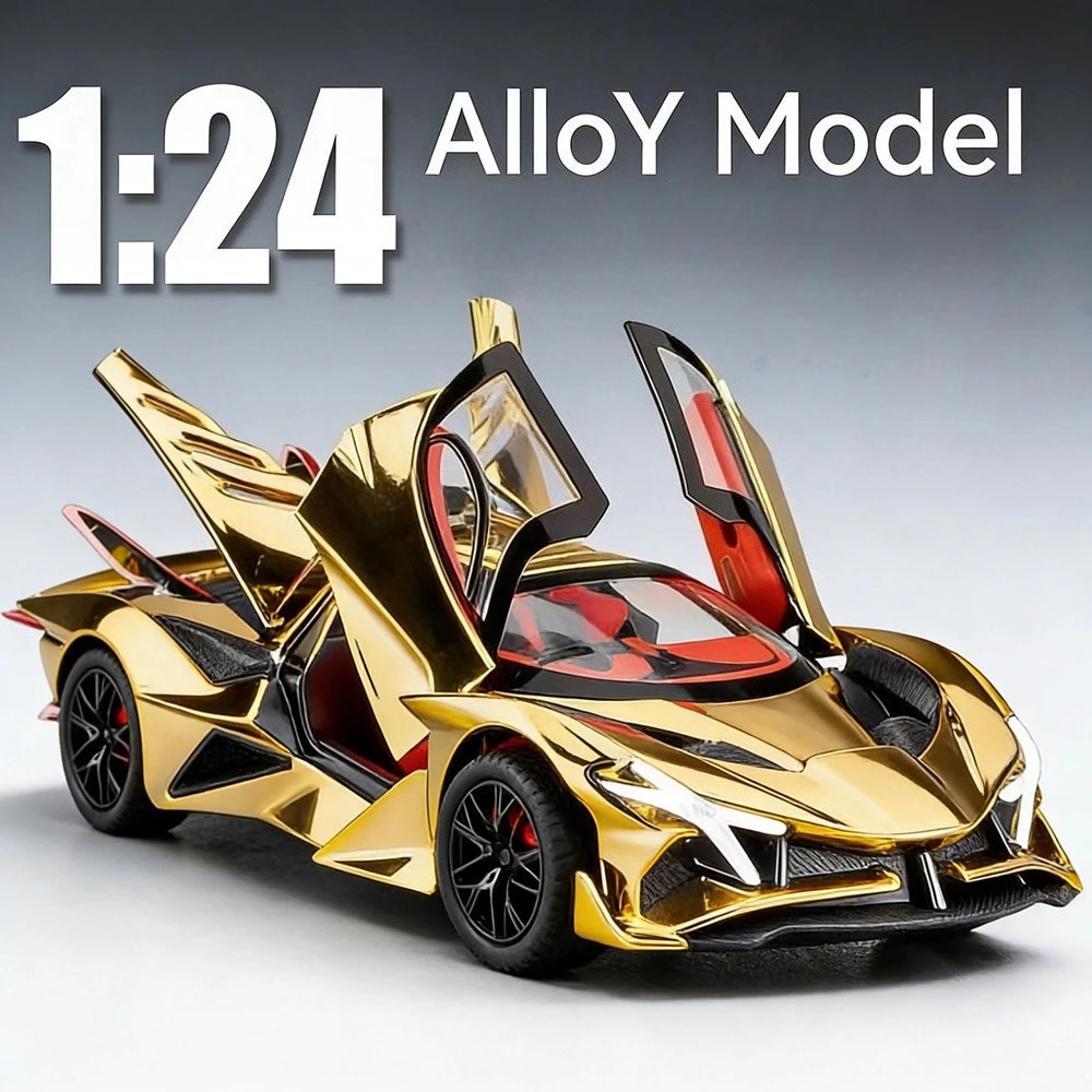 Модель спортивного автомобиля Apollo EVO IE из сплава, масштаб 1:24, литая, со звуком и светом, с откатным механизмом, открывающиеся двери, миниатюрный автомобиль, подарок на день рождения для детей
Модель спортивного автомобиля Apollo EVO IE из сплава, масштаб 1:24, литая, со звуком и светом, с откатным механизмом, открывающиеся двери, миниатюрный автомобиль, подарок на день рождения для детей