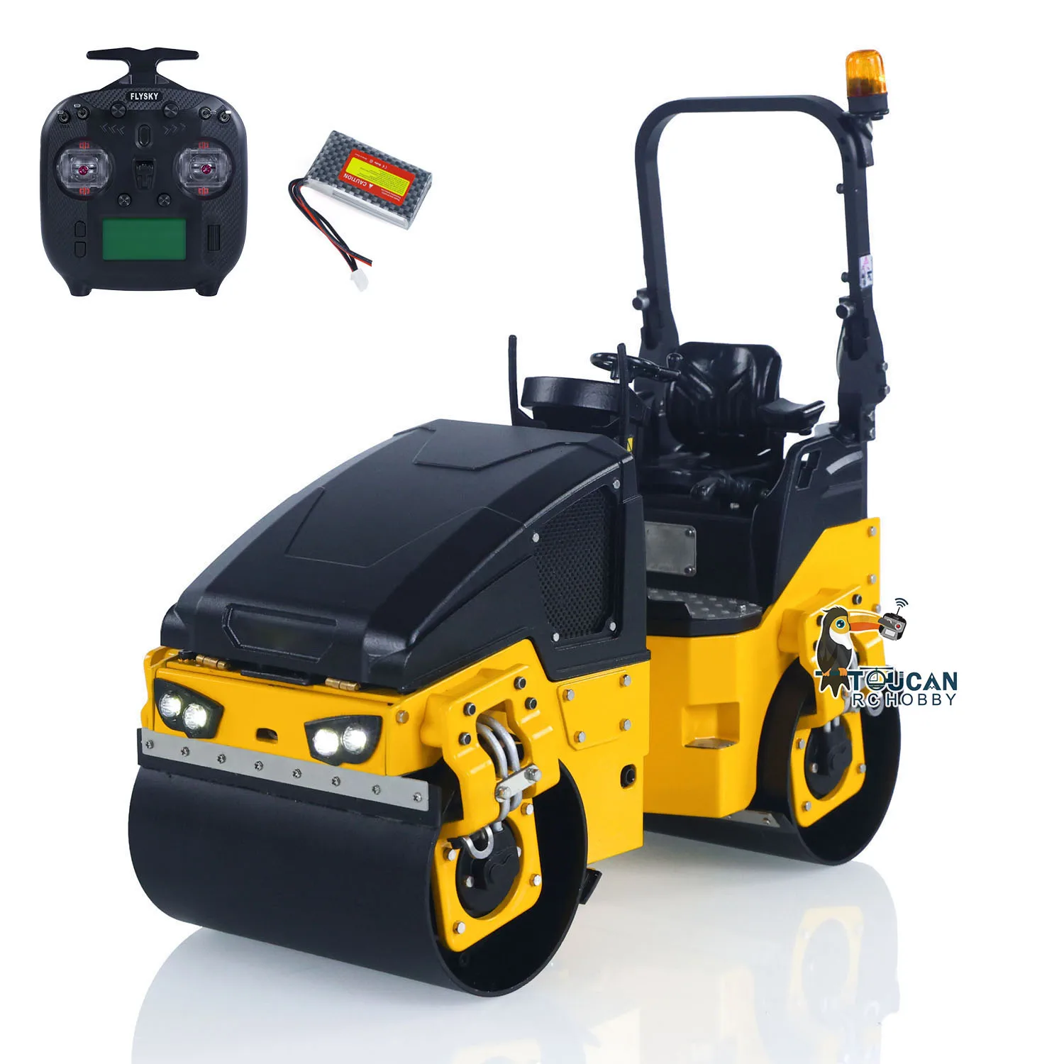 1/14 Metal RC Electric Road Roller BOM BW120AD RTR Remote Control Construction Vehicle Model Flysky ST8 Battery Light System Toy
1/14 Metal RC Electric Road Roller BOM BW120AD RTR Remote Control Construction Vehicle Model Flysky ST8 Battery Light System Toy