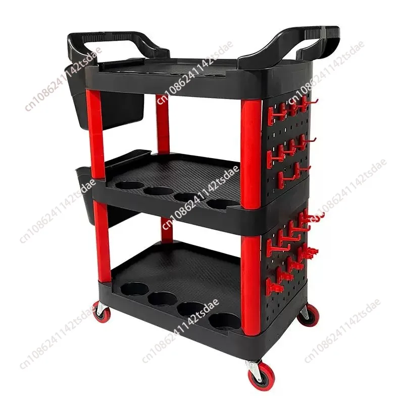 3-Tier Rolling Auto Repair Trolley Multifunctional Plastic Storage Cart For Car Wash & Detailing
3-Tier Rolling Auto Repair Trolley Multifunctional Plastic Storage Cart For Car Wash & Detailing