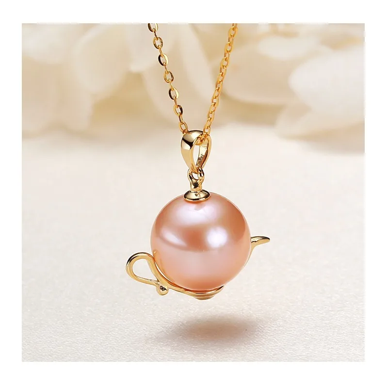 Freshwater Pearl Inlaid with Zircon Mm Micro-flaw Round Beads Freshwater Pearl Teapot Pendant Necklace Female
Freshwater Pearl Inlaid with Zircon Mm Micro-flaw Round Beads Freshwater Pearl Teapot Pendant Necklace Female