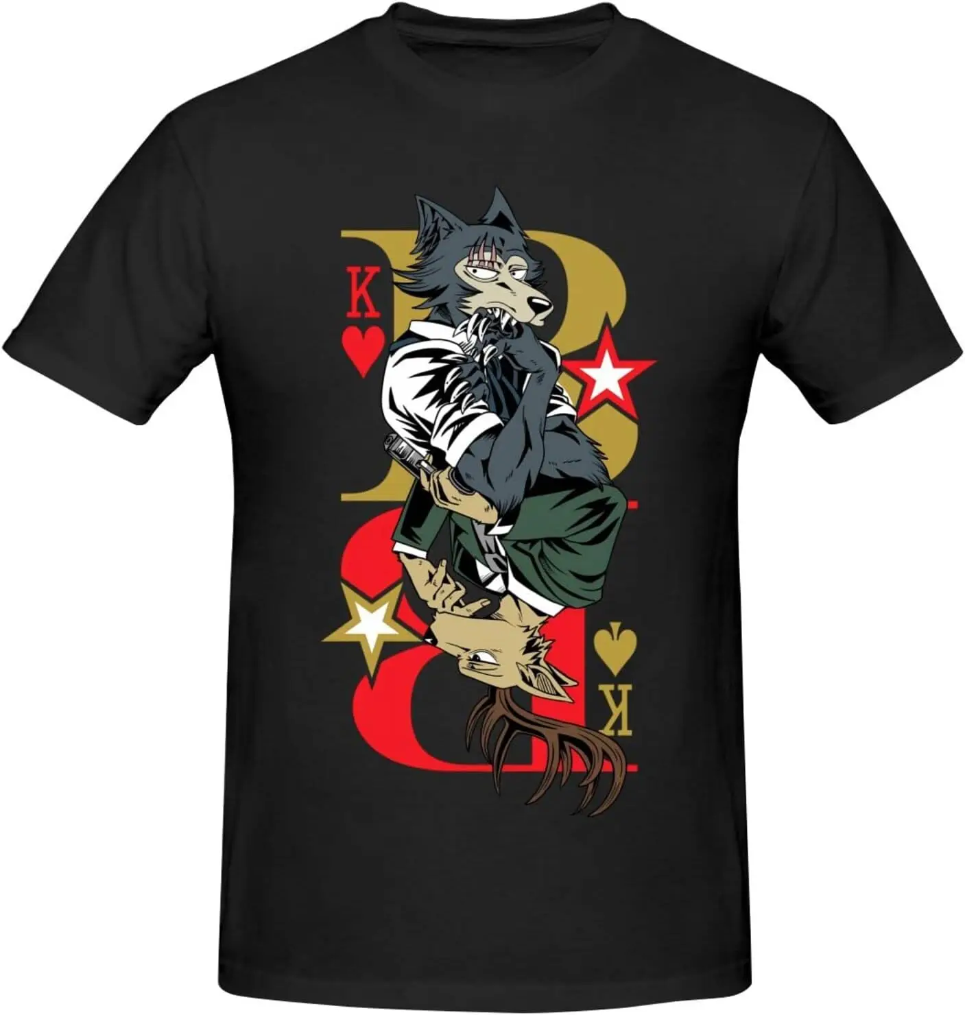 Anime Beastars Shirt for Men Fashion Casual Cotton Custom Short Sleeve Tshirt Cool Tees Top Black
Anime Beastars Shirt for Men Fashion Casual Cotton Custom Short Sleeve Tshirt Cool Tees Top Black