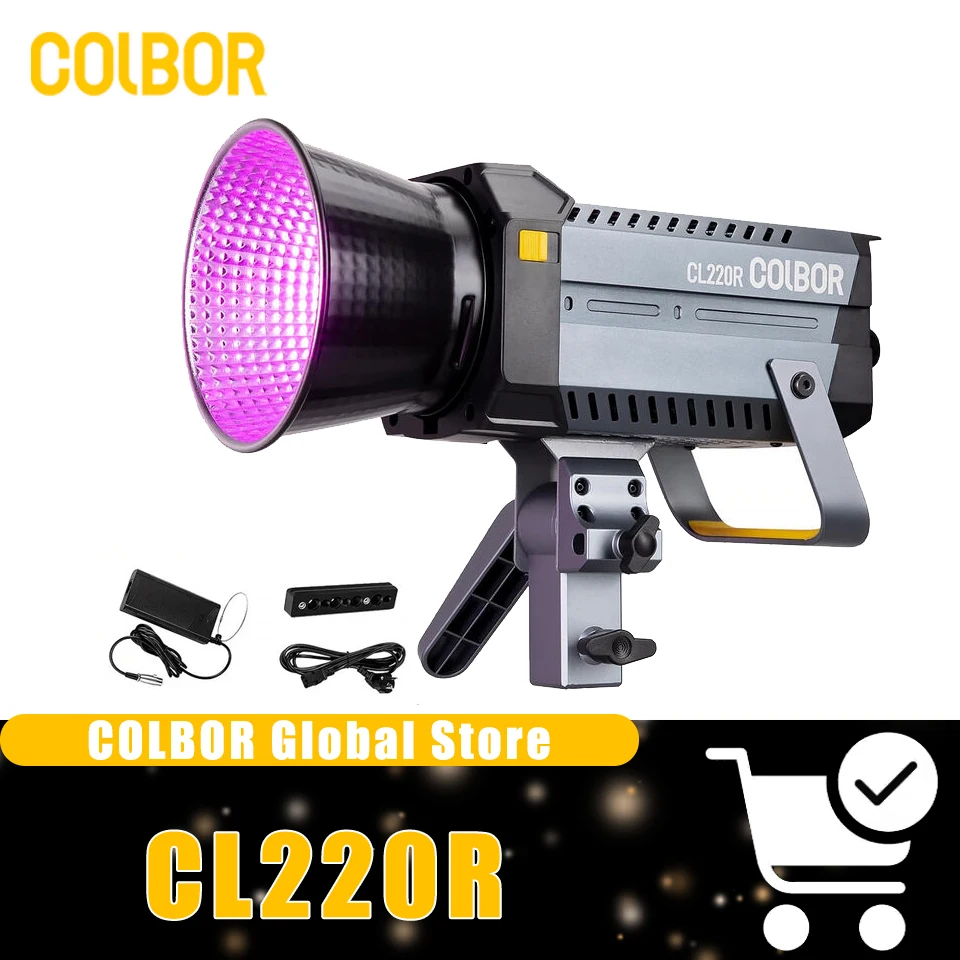 COLBOR CL220R 200W COB LED Video Light Bowens Mount Photography Lighting for Video Recording Outdoor Shooting
COLBOR CL220R 200W COB LED Video Light Bowens Mount Photography Lighting for Video Recording Outdoor Shooting