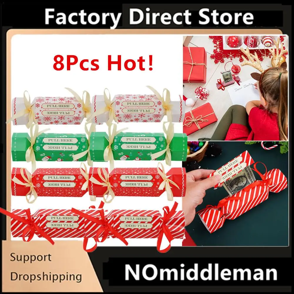 8Pcs Christmas Surprise Money Bag Surprise Money Pull Handbag Christmas Gift Money Box Pull Out Christmas Candy Box Bag
8Pcs Christmas Surprise Money Bag Surprise Money Pull Handbag Christmas Gift Money Box Pull Out Christmas Candy Box Bag
