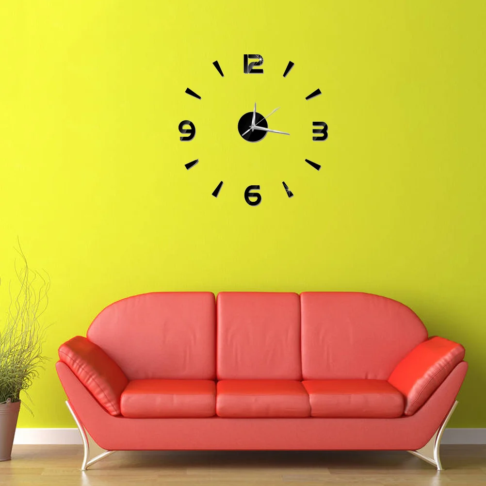 Acrylic Wall Clock 3D Diy Modern Black Arabic Numeral For Living Room Bedroom Home Office Decor Frameless Mirror Roman Style
Acrylic Wall Clock 3D Diy Modern Black Arabic Numeral For Living Room Bedroom Home Office Decor Frameless Mirror Roman Style