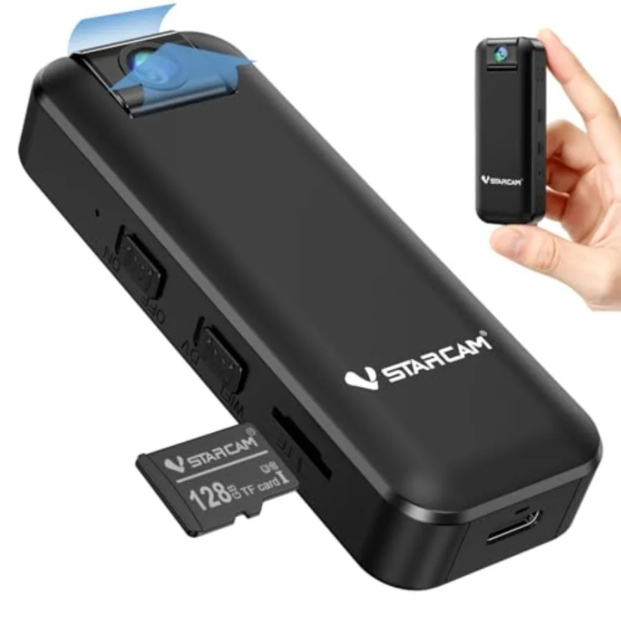 2K Mini Body Camera for cycling meetings outdoor recording, ABS plastic black, 180 rotating lens IR night vision portable weara
2K Mini Body Camera for cycling meetings outdoor recording, ABS plastic black, 180 rotating lens IR night vision portable weara