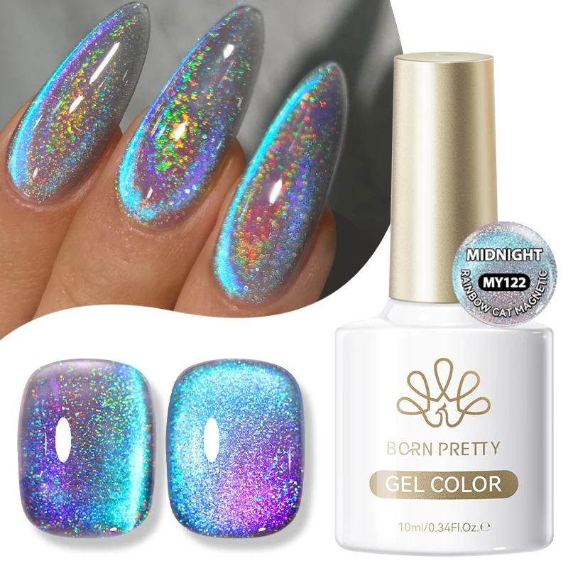 BORN PRETTY 10ml Holographics Glitter Cat Magnetic Gel Nail Polish Chameleon Ultra Shine Glitter Soak Off UV LED Varnish Design
BORN PRETTY 10ml Holographics Glitter Cat Magnetic Gel Nail Polish Chameleon Ultra Shine Glitter Soak Off UV LED Varnish Design