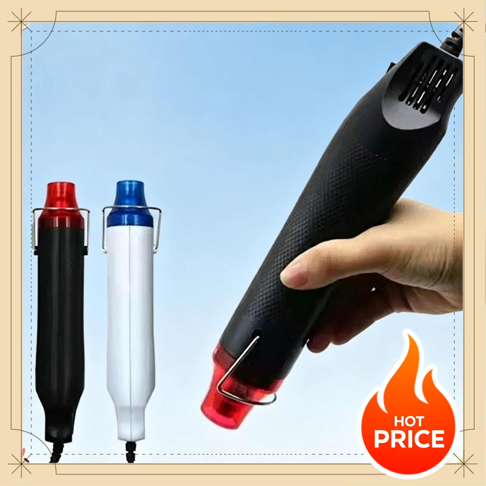 EU Plug Manual Hot Air Gun Multifunctional Temperature Control Electric Heating Gun DIY Soldering Repair Tool
EU Plug Manual Hot Air Gun Multifunctional Temperature Control Electric Heating Gun DIY Soldering Repair Tool