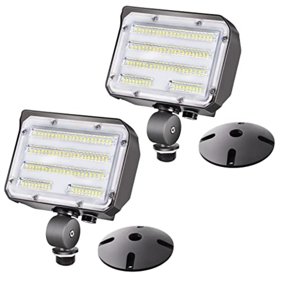 60W LED Knuckle Mount Flood Light Outdoor Security Floodlights Fixture with Base Dusk-to-Dawn Photocell Daylight AC100-277V 7 8
60W LED Knuckle Mount Flood Light Outdoor Security Floodlights Fixture with Base Dusk-to-Dawn Photocell Daylight AC100-277V 7 8