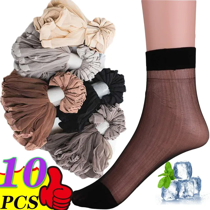 10pairs New Thin Crystal Silk Sock Nylon Invisible Short Breathable Elastic Soft Black Skin Transparent Summer Women Ankle Socks
10pairs New Thin Crystal Silk Sock Nylon Invisible Short Breathable Elastic Soft Black Skin Transparent Summer Women Ankle Socks