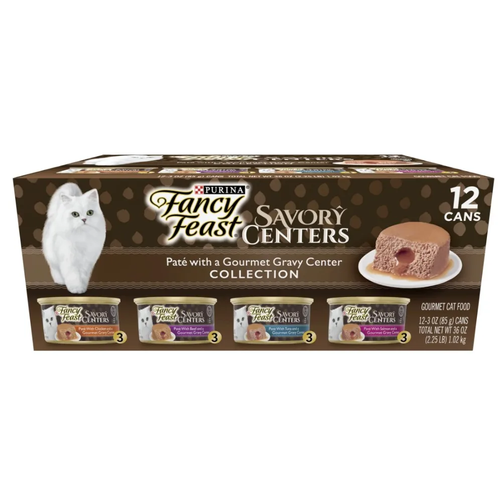 Purina Savory Centers Pate Wet Cat Food, Gravy Center Collection, 3 oz Cans (12 Pack)
Purina Savory Centers Pate Wet Cat Food, Gravy Center Collection, 3 oz Cans (12 Pack)