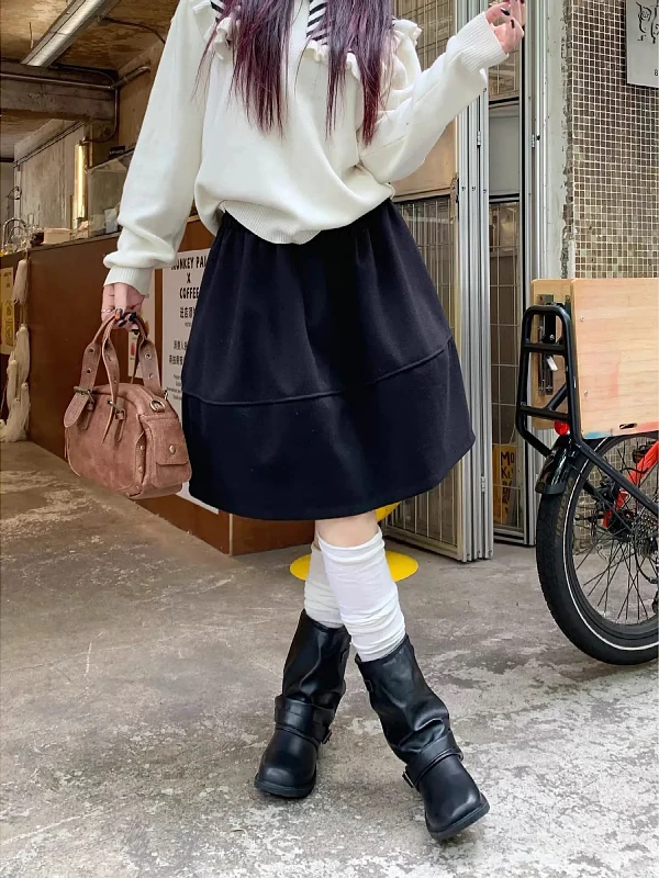 plus Size Elastic Waist Pleated Velvet Five-Quarter Skirt Women's Autumn Winter Slimming ort Skirt Korean Sle Commute
plus Size Elastic Waist Pleated Velvet Five-Quarter Skirt Women's Autumn Winter Slimming ort Skirt Korean Sle Commute