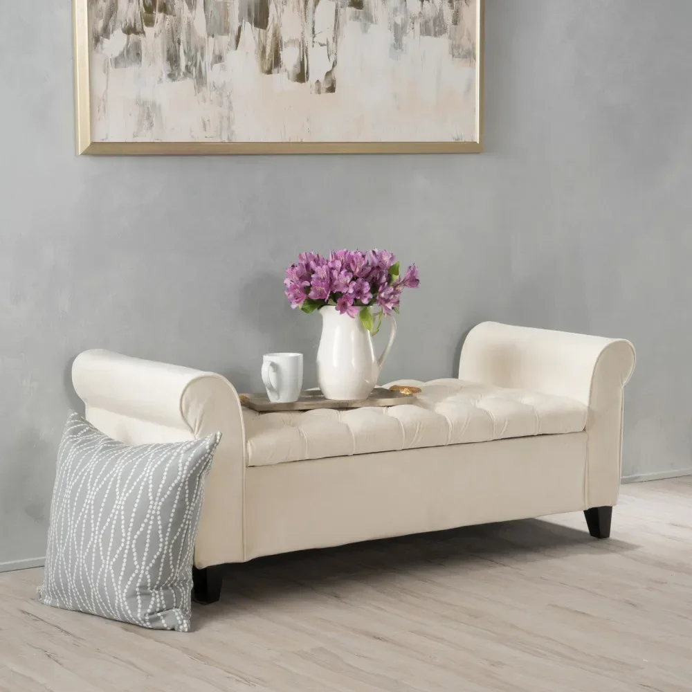 Foldable storage bench - spacious storage compartment, footrest at the foot of the bed, stool storage boxes organizer
Foldable storage bench - spacious storage compartment, footrest at the foot of the bed, stool storage boxes organizer