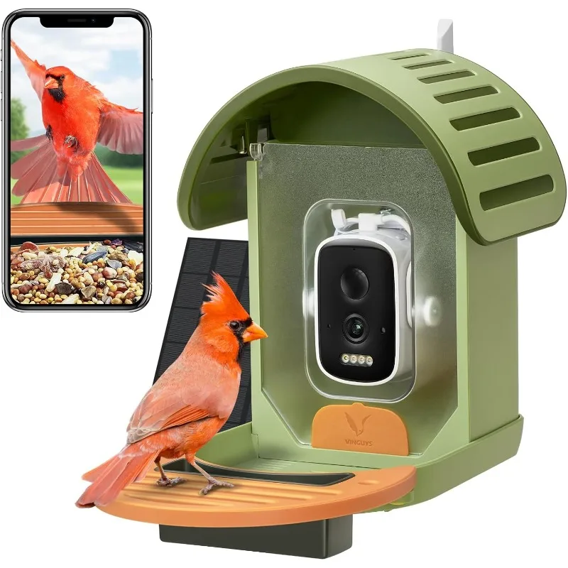 Bird Feeder with Camera, 2.5K UHD Smart Bird Feeder Camera AI Identifies 11,000+ Bird's Species, Auto-Capture Bird's Vi
Bird Feeder with Camera, 2.5K UHD Smart Bird Feeder Camera AI Identifies 11,000+ Bird's Species, Auto-Capture Bird's Vi