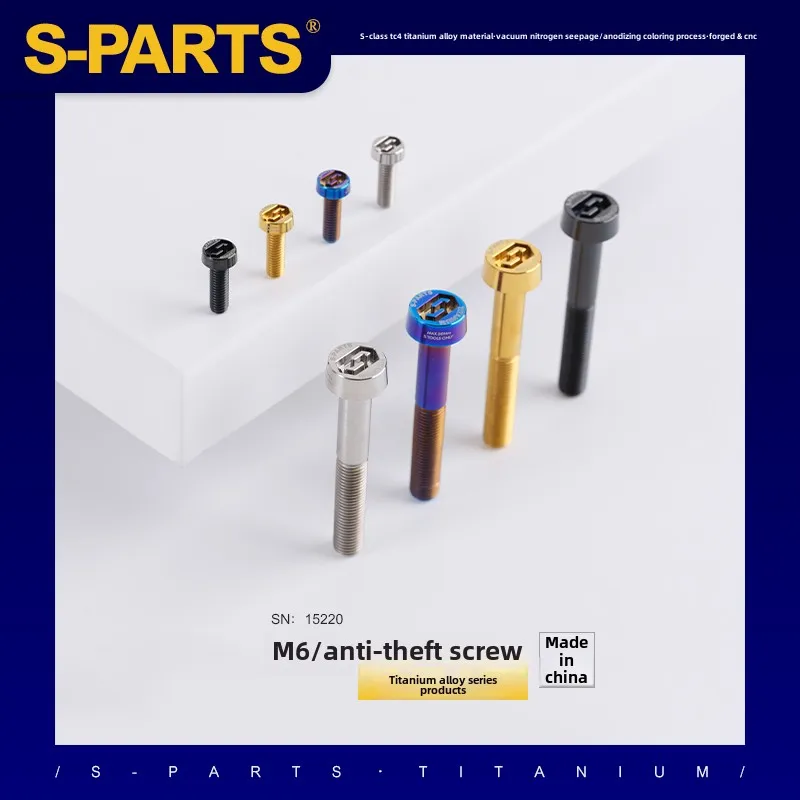 1 шт., высокое качество M6 x 20, 25, 30 мм, TC4 GR5, противоугонные болты из титанового сплава с головкой для мотоцикла, сделай сам
1 шт., высокое качество M6 x 20, 25, 30 мм, TC4 GR5, противоугонные болты из титанового сплава с головкой для мотоцикла, сделай сам