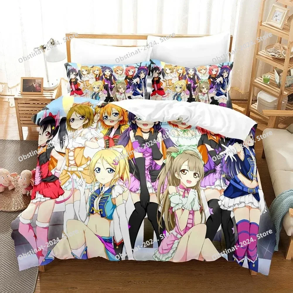 Fashion 2025 New Kawaii Love Live! Bedding Set Cartoon Anime three-piece set Adult Kid Bedroom Duvet cover Sets Home Textiles
Fashion 2025 New Kawaii Love Live! Bedding Set Cartoon Anime three-piece set Adult Kid Bedroom Duvet cover Sets Home Textiles