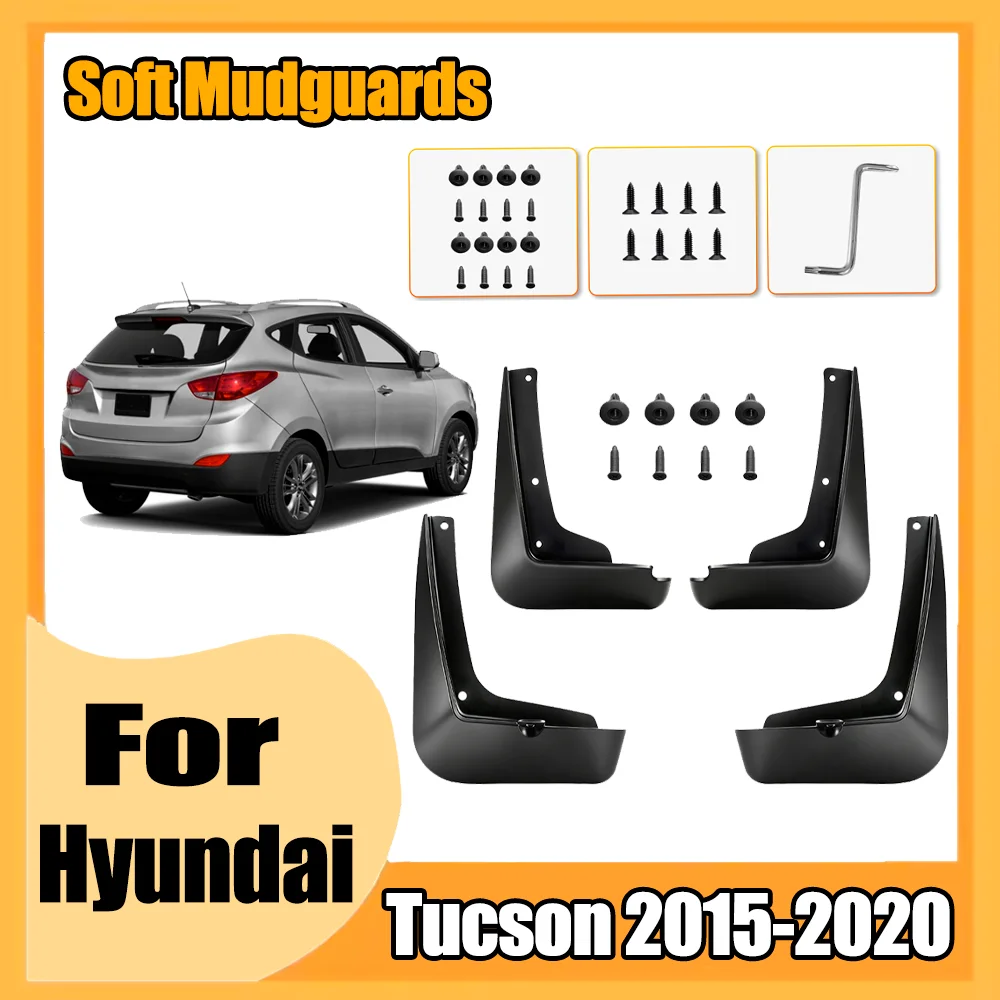 4PCS Car Original Mudflaps For Hyundai Tucson 2015 2016 2017 2018 2019 2020 Soft Mudguards Splash Guards Fender No Drilling
4PCS Car Original Mudflaps For Hyundai Tucson 2015 2016 2017 2018 2019 2020 Soft Mudguards Splash Guards Fender No Drilling
