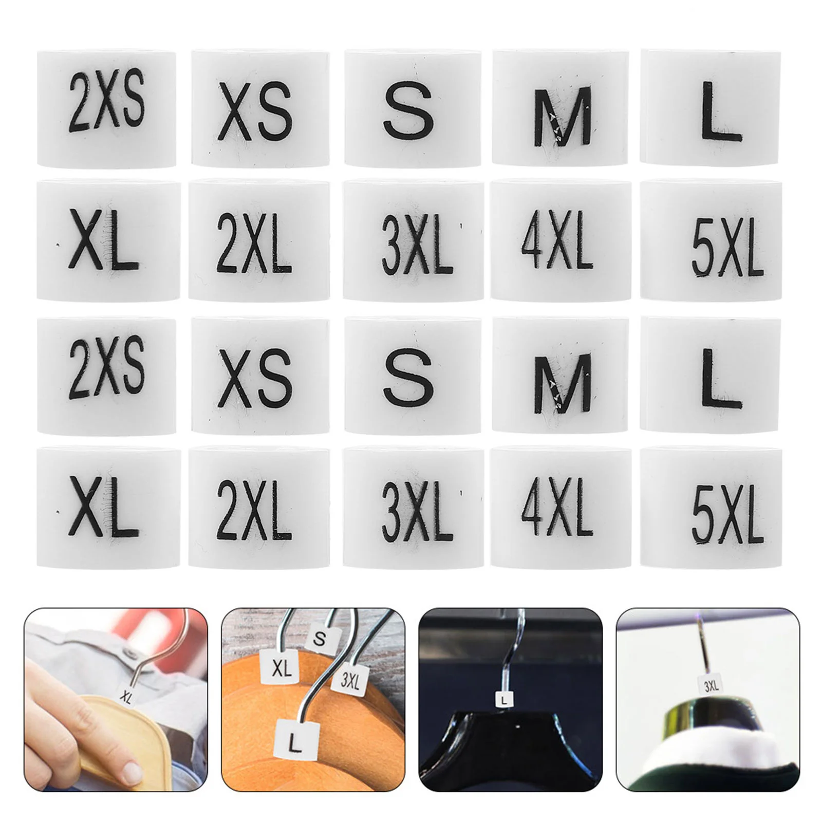 200 Pcs Size Grain Markers for Clothing Hangers Frosted Ring Clothes Labels Tag Coding Sizes Tags Plastic Garment
200 Pcs Size Grain Markers for Clothing Hangers Frosted Ring Clothes Labels Tag Coding Sizes Tags Plastic Garment