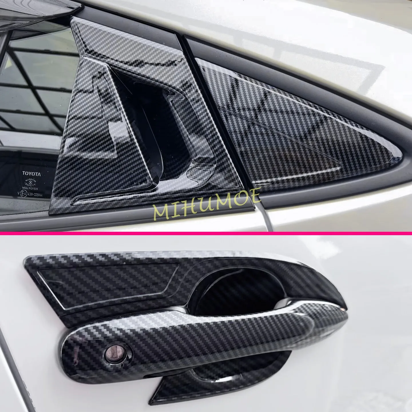 For 2023 2024 2025 2026 Toyota Prius Carbon Fiber Car Front & Rear Door Handle Strip Bowl Cup Cover Surrounds Trim Set
For 2023 2024 2025 2026 Toyota Prius Carbon Fiber Car Front & Rear Door Handle Strip Bowl Cup Cover Surrounds Trim Set