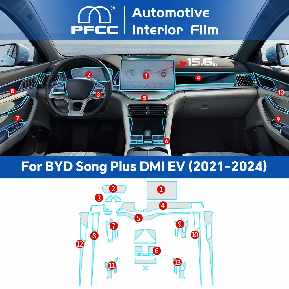 For BYD Seal U Sealion 6 Song Plus DMI EV 2021-2024 Car Center Console Navigation Screen Instrument TPU Protective Film Interior
For BYD Seal U Sealion 6 Song Plus DMI EV 2021-2024 Car Center Console Navigation Screen Instrument TPU Protective Film Interior