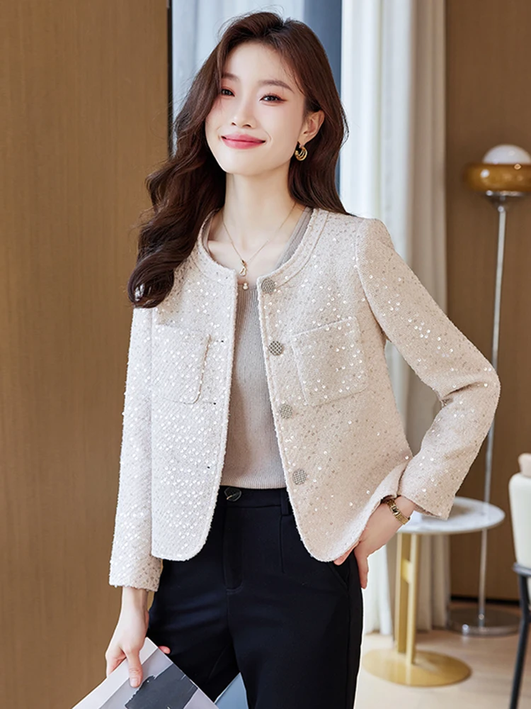 Elegant Short Woolen Suit Jacket Women's Spring Autumn 2026 New Small Size Apricot Color French Style Short Top
Elegant Short Woolen Suit Jacket Women's Spring Autumn 2026 New Small Size Apricot Color French Style Short Top