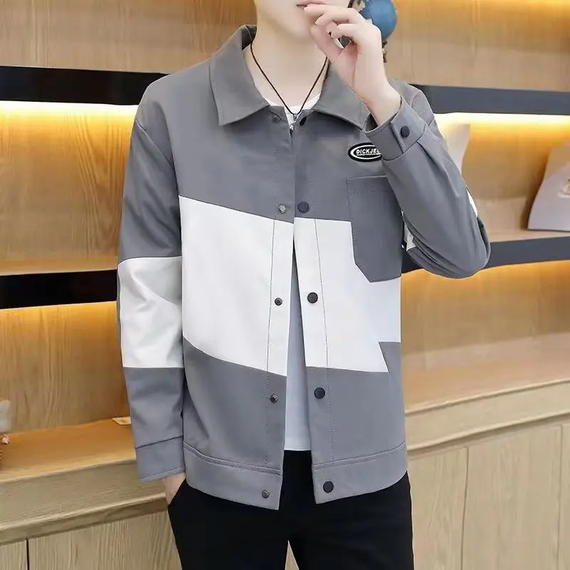 Men's Casual Workwear Jaet Spring Autumn 2023 New Korean Sle Long Sve Flip Collar Outerwear Faionable Brand
Men's Casual Workwear Jaet Spring Autumn 2023 New Korean Sle Long Sve Flip Collar Outerwear Faionable Brand