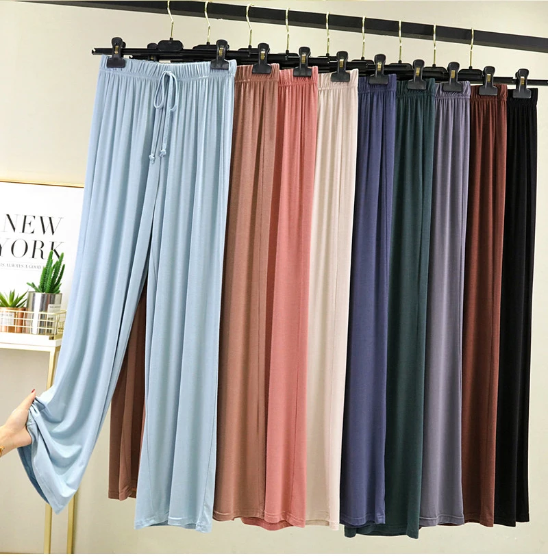 New Wide Leg Women's Pants Modal Wide Leg Pants Women High Waist Ice Silk Loose Straight Pants Casual Pants Large Size Trousers
New Wide Leg Women's Pants Modal Wide Leg Pants Women High Waist Ice Silk Loose Straight Pants Casual Pants Large Size Trousers