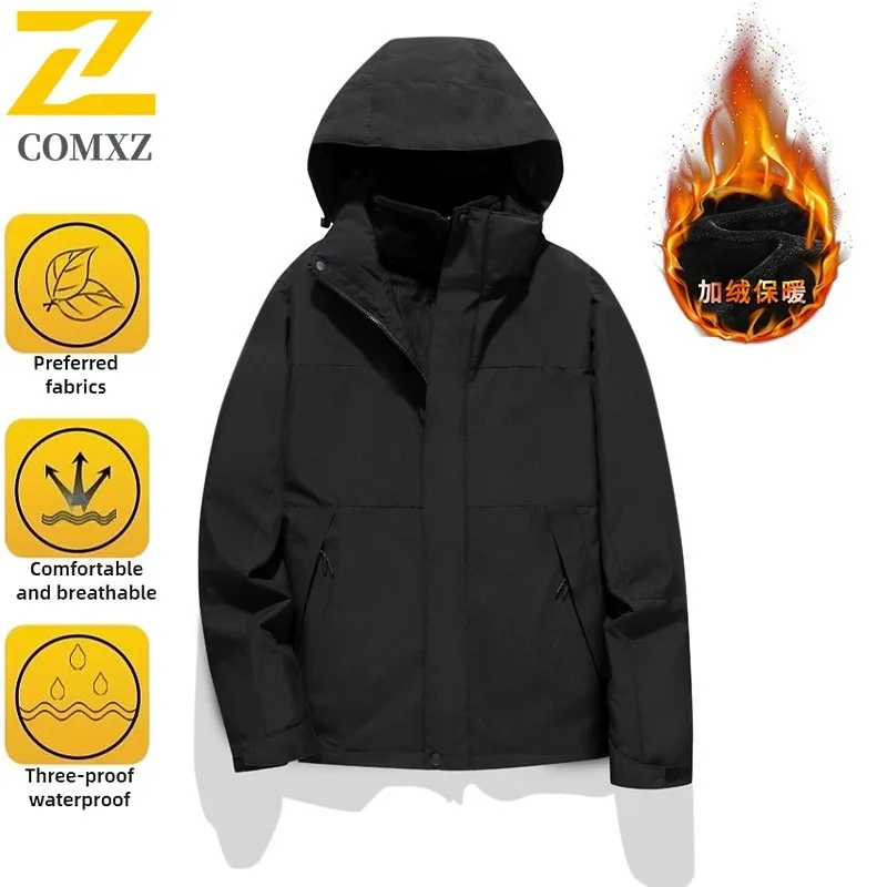 EiAO Jacket Unisex 2-in-1 Detachable Fleece Waterproof Windproof Outdoor Coat for Running Hiking Fishing Trendy Camping 2025
EiAO Jacket Unisex 2-in-1 Detachable Fleece Waterproof Windproof Outdoor Coat for Running Hiking Fishing Trendy Camping 2025