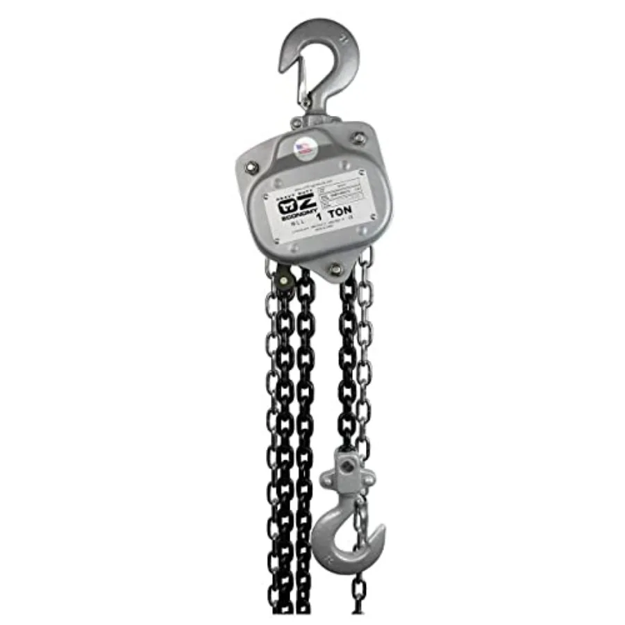 OZ Lifting Heavy Duty Economy Manual Chain Hoist 1 Ton Cap. 10' Lift
OZ Lifting Heavy Duty Economy Manual Chain Hoist 1 Ton Cap. 10' Lift