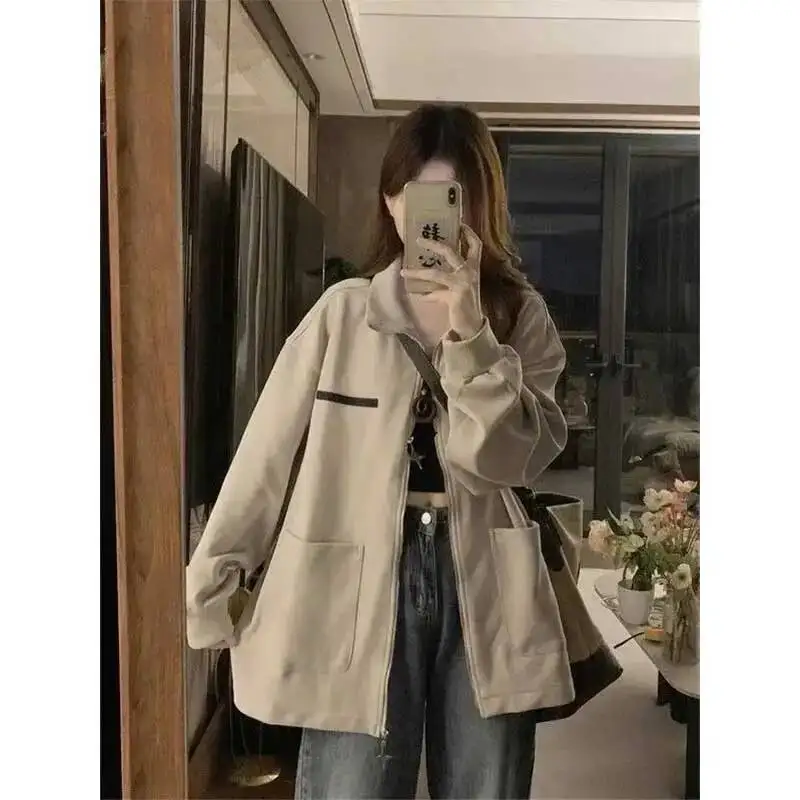 Women Clothes Autumn Winter Fashion Korean Button Solid Color Stand-Up Collar Female All-Match Fashionable Pocket Cardigan Coat
Women Clothes Autumn Winter Fashion Korean Button Solid Color Stand-Up Collar Female All-Match Fashionable Pocket Cardigan Coat