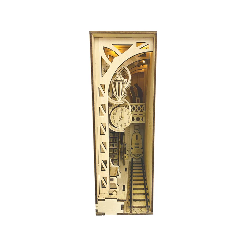 3D Puzzle Wooden Wooden Bookshelf Ornaments Model Miniature Train Station Scene DIY Jigsaw STEM Toys Gifts for Kids Adults Teens
3D Puzzle Wooden Wooden Bookshelf Ornaments Model Miniature Train Station Scene DIY Jigsaw STEM Toys Gifts for Kids Adults Teens