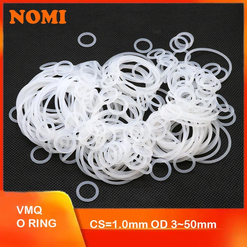 50/100Pcs White Food Grade Silicone O Ring Gasket CS 1mm OD 3 ~ 50mm Waterproof Washer Rubber Insulate O Shape VMQ O Rings
50/100Pcs White Food Grade Silicone O Ring Gasket CS 1mm OD 3 ~ 50mm Waterproof Washer Rubber Insulate O Shape VMQ O Rings