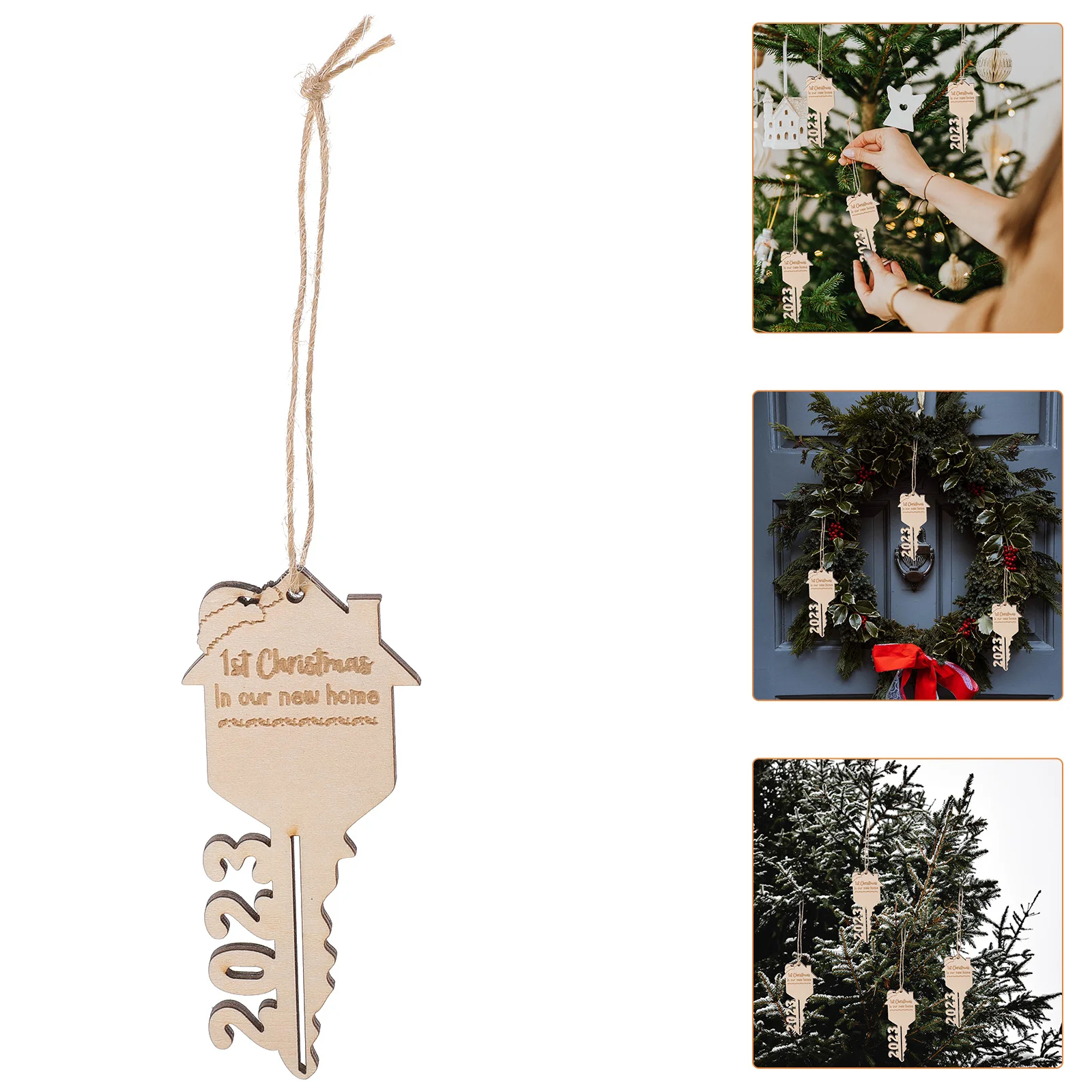 4Pcs Xmas Tree Ornament Wooden Key Pendant Hanging Decor Christmas Party Hanging Decor Home Xmas Ornament Christmas Layout
4Pcs Xmas Tree Ornament Wooden Key Pendant Hanging Decor Christmas Party Hanging Decor Home Xmas Ornament Christmas Layout