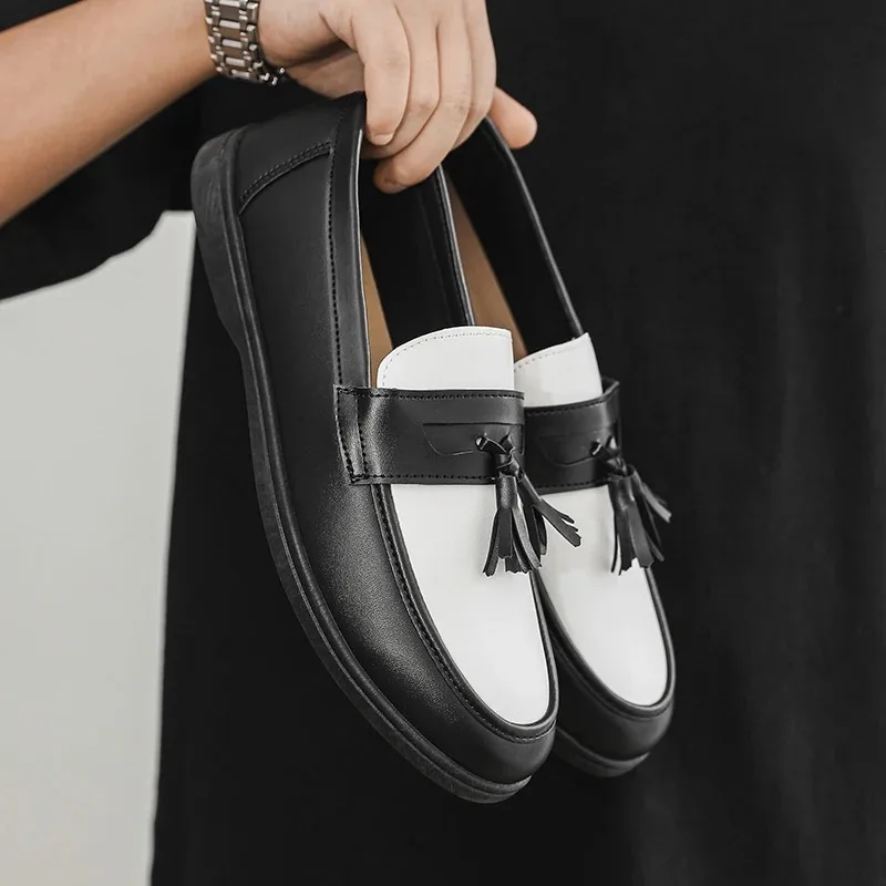 Fashion Men Loafers Slip-on Soft Leather Man Casual Shoes Lightweight Wedding Shoes Breathable Comfortable Mens Driving Shoes
Fashion Men Loafers Slip-on Soft Leather Man Casual Shoes Lightweight Wedding Shoes Breathable Comfortable Mens Driving Shoes