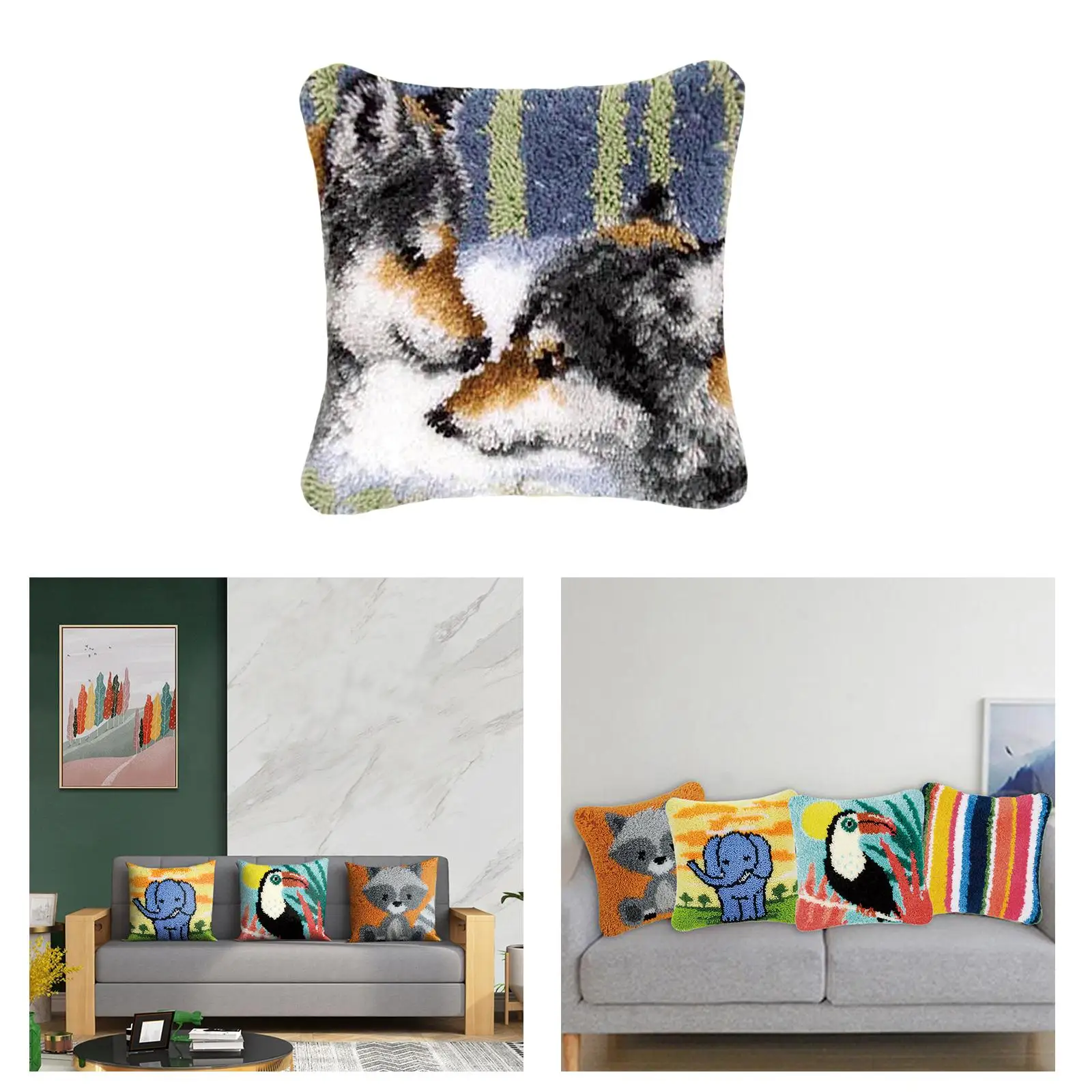 Набор для вышивания крючком: чехол для подушки из акриловой пряжи, комплект для рукоделия, коврик-подушка для декора дивана и кровати
Набор для вышивания крючком: чехол для подушки из акриловой пряжи, комплект для рукоделия, коврик-подушка для декора дивана и кровати