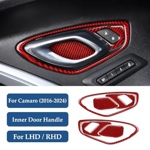 Red Carbon Fiber Interior Door Handle Trim Decal For Camaro 2016-2024 LHD RHD
Red Carbon Fiber Interior Door Handle Trim Decal For Camaro 2016-2024 LHD RHD